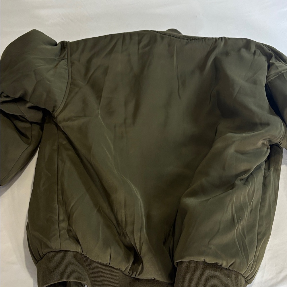 Doe & Rae Khaki Bomber Jacket - Picture 6 of 8